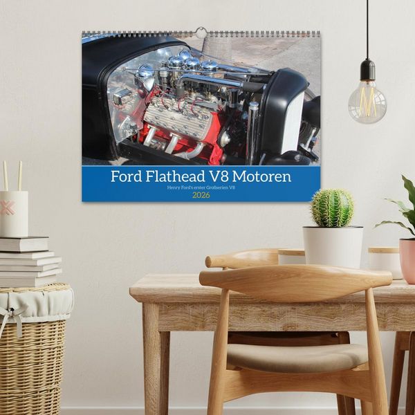 Produktbild: Ford Flathead V8 Motoren (Wandkalender 2026 DIN A3 quer), CALVENDO Monatskalender