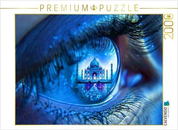 Produktbild: CALVENDO Puzzle Taj Mahal | 2000 Teile Lege-Gr&ouml;&szlig;e 90x67cm Foto-Puzzle f&uuml;r gl&uuml;ckliche Stunden