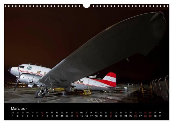 Produktbild: Flugzeuge bei Nacht (Wandkalender 2027 DIN A3 quer), CALVENDO Monatskalender