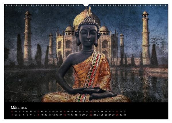 Produktbild: All U Buddhas (Wandkalender 2026 DIN A2 quer), CALVENDO Monatskalender