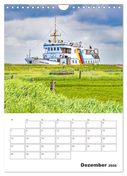 Produktbild: Hallig Hooge - Reiseplaner (Wandkalender 2026 DIN A4 hoch), CALVENDO Monatskalender