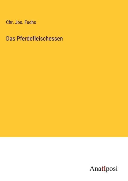 Produktbild: Das Pferdefleischessen