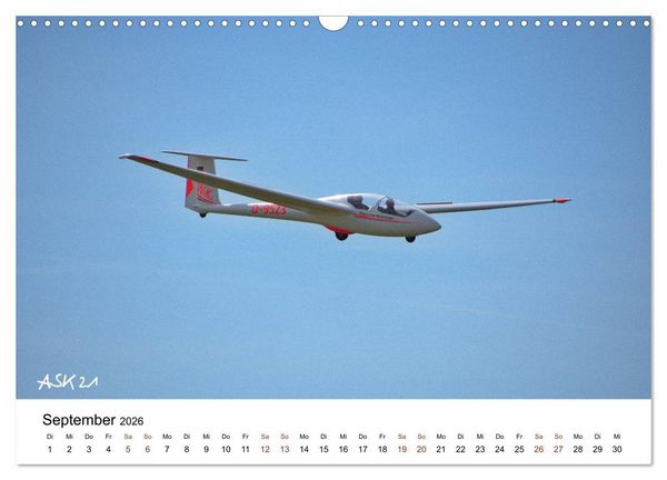 Produktbild: Faszination Kunst- und Segelflug (Wandkalender 2026 DIN A3 quer), CALVENDO Monatskalender