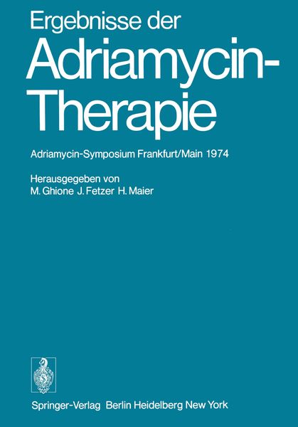 Produktbild: Ergebnisse der Adriamycin-Therapie