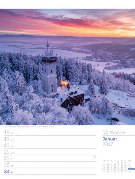 Produktbild: Malerisches Deutschland Wochenplaner Kalender 2027