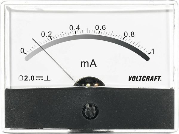 VOLTCRAFT AM-86X65/1MA AM-86X65/1MA Einbau-Messgerät AM-86X65/1mA/DC Drehspule