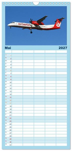 Produktbild: Familienplaner 2027 - In Memoriam Air Berlin mit 5 Spalten (Wandkalender, 21 x 45 cm) CALVENDO