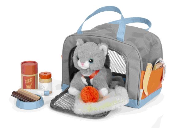 Produktbild: Katze mit Tasche und Pflege-Set