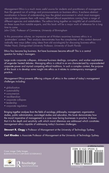 Produktbild: Management Ethics