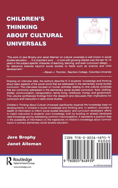 Produktbild: Children's Thinking About Cultural Universals