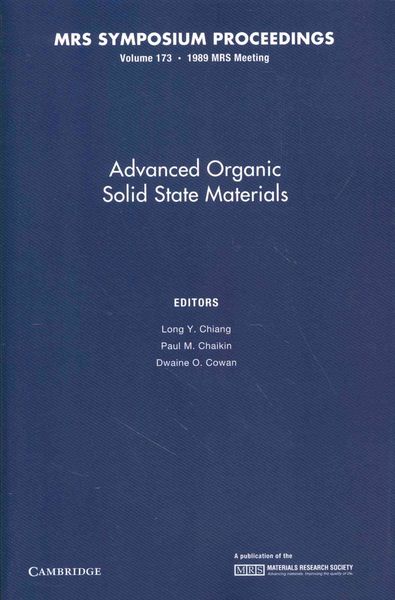 Produktbild: Advd Organic Solid State Mater