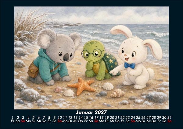 Produktbild: Seesterne und Muscheln 2027 Fotokalender DIN A5