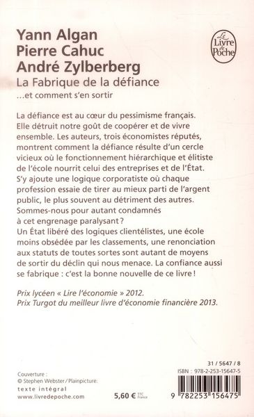 Produktbild: La fabrique de la d&eacute;fiance : et comment s'en sortir