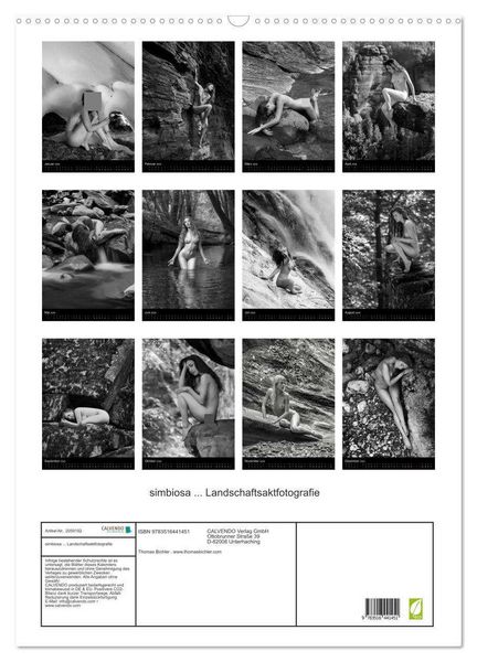 Produktbild: simbiosa ... Landschaftsaktfotografie (Wandkalender 2026 DIN A2 hoch), CALVENDO Monatskalender