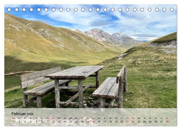 Produktbild: Abruzzen - wild und romantisch (Tischkalender 2026 DIN A5 quer), CALVENDO Monatskalender