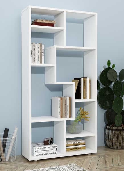 Produktbild: Holz Stand Regal Raumteiler B&uuml;cherregal Lanisa M