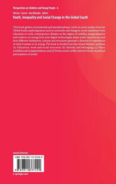 Produktbild: Youth, Inequality and Social Change in the Global South