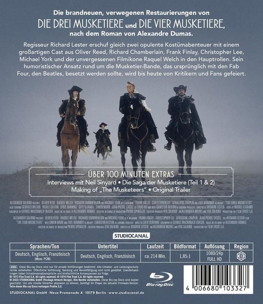 Produktbild: Die Musketiere - Einer f&uuml;r Alle - Alle f&uuml;r einen! [2 BRs]