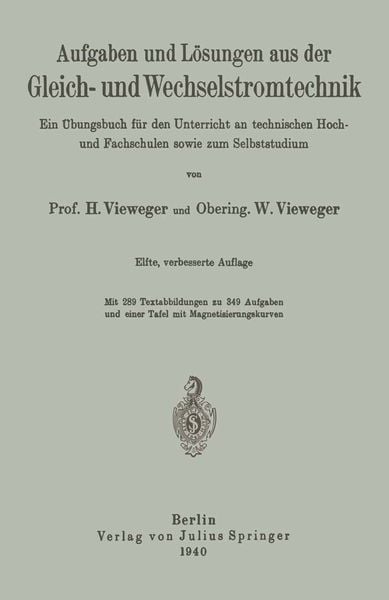 Produktbild: Aufgaben und L&ouml;sungen aus der Gleich- und Wechselstromtechnik