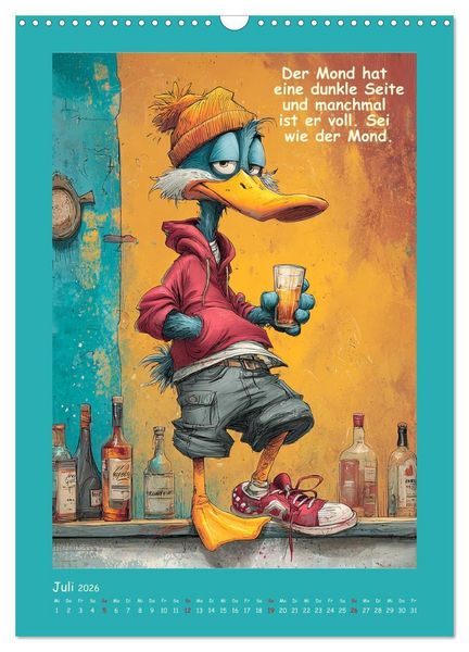 Produktbild: Quack Attacke. Enten au&szlig;er Kontrolle (Wandkalender 2026 DIN A3 hoch), CALVENDO Monatskalender