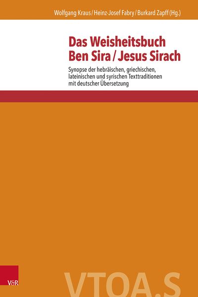 Produktbild: Das Weisheitsbuch Ben Sira / Jesus Sirach