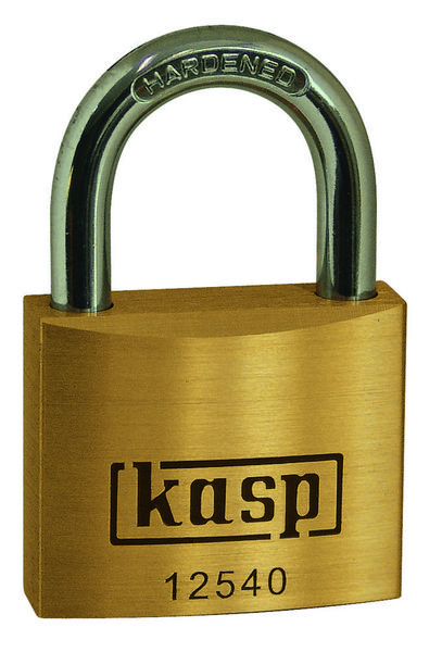 KASP K12530 Vorhängeschloss 30mm verschieden schließend Goldgelb Schlüsselschloss