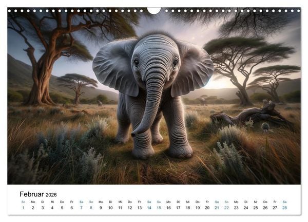 Produktbild: Baby-Tiere (Wandkalender 2026 DIN A3 quer), CALVENDO Monatskalender