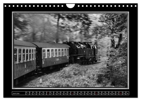 Produktbild: Unter Dampf - Eisenbahnromantik im Harz (Wandkalender 2026 DIN A4 quer), CALVENDO Monatskalender