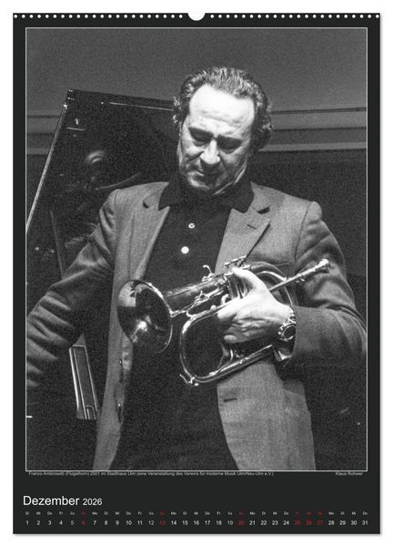 Produktbild: Jazz Moments (Wandkalender 2026 DIN A2 hoch), CALVENDO Monatskalender