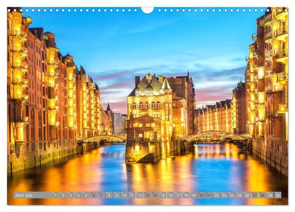 Produktbild: HAMBURG - Maritime Metropole (Wandkalender 2026 DIN A3 quer), CALVENDO Monatskalender