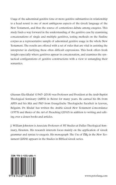 Produktbild: The Adnominal Genitive in the Pauline Corpus