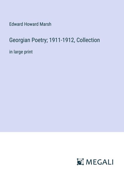 Produktbild: Georgian Poetry; 1911-1912, Collection
