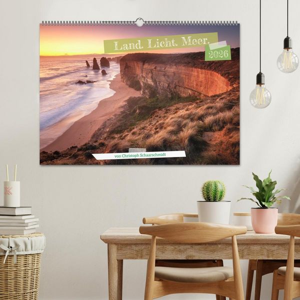 Produktbild: Land. Licht. Meer. (Wandkalender 2026 DIN A2 quer), CALVENDO Monatskalender