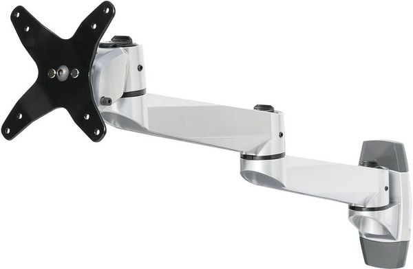 Produktbild: SpeaKa Professional SP-1624856 SuperSwivel Monitor-Wandhalterung 1 Display(s) 25,4cm (10\") - 76,2cm (30\") Silber-Schwarz Neigbar