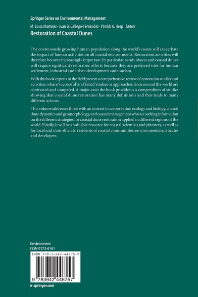 Produktbild: Restoration of Coastal Dunes