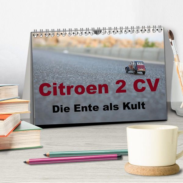 Produktbild: Citroen 2 CV Kult um die Ente (Tischkalender 2025 DIN A5 quer), CALVENDO Monatskalender