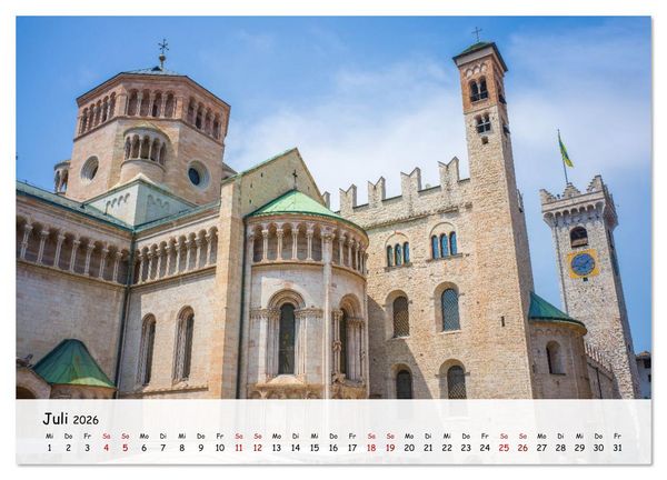 Produktbild: Trient - Hauptstadt des Trentino (Wandkalender 2026 DIN A3 quer), CALVENDO Monatskalender