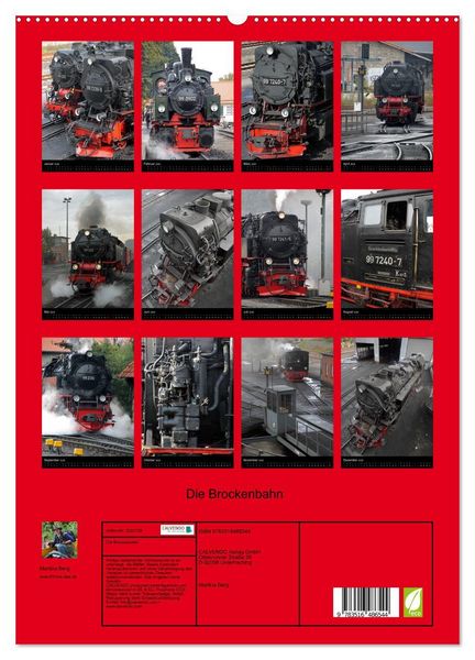 Produktbild: Die Brockenbahn (hochwertiger Premium Wandkalender 2026 DIN A2 hoch), Kunstdruck in Hochglanz