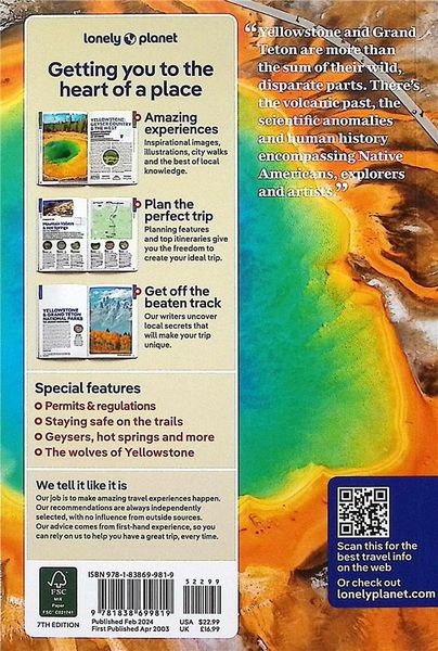 Produktbild: Lonely Planet Yellowstone & Grand Teton National Parks