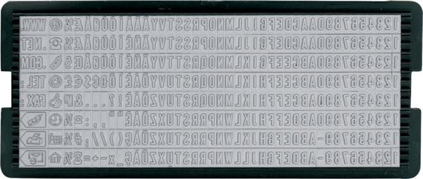 Produktbild: TRODAT&reg; Typomatic Printy(TM) 4.0, selbstf&auml;rbender Stempel zum Selbersetzen, blau