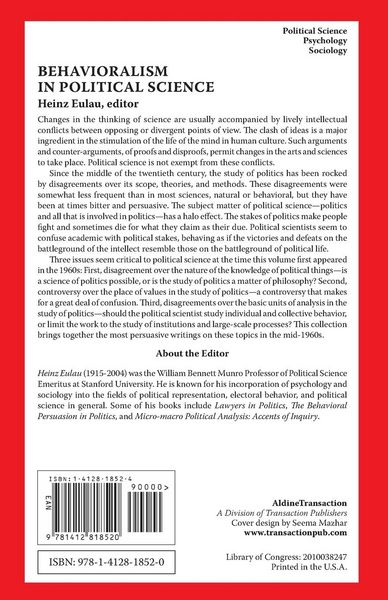 Produktbild: Behavioralism in Political Science