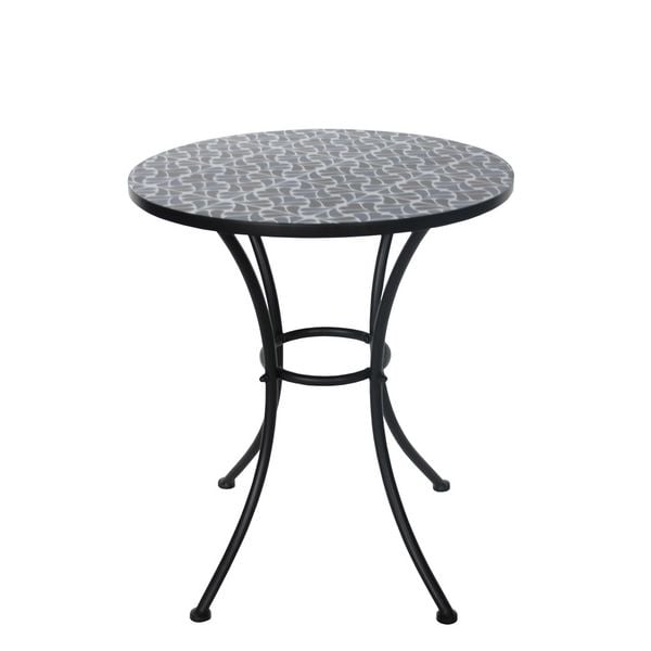 Produktbild: HTI-Living Gartentisch Celia "Black and White" Metall Gartentisch Celia "Black and White" Metall
