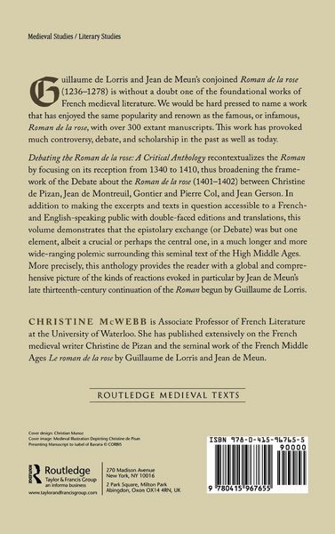 Produktbild: Debating the Roman de la Rose