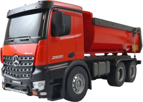 Mercedes-Benz Arocs Lizenz LKW Kipper 1:18 4WD 2,4GHz RTR rot