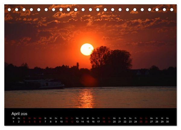 Produktbild: Niederrheinischer Himmel (Tischkalender 2026 DIN A5 quer), CALVENDO Monatskalender