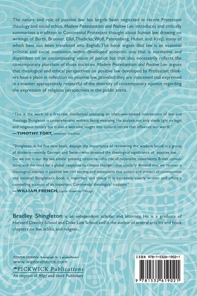 Produktbild: Modern Protestantism and Positive Law