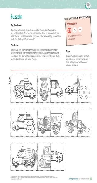 Produktbild: &Uuml;bungsmaterial f&uuml;r Vorschulkinder