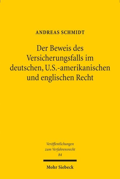 Produktbild: Der Beweis des Versicherungsfalls im deutschen, U.S.-amerikanischen und englischen Recht