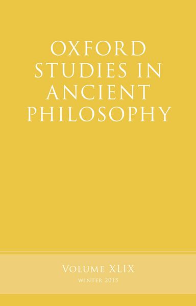 Produktbild: Oxford Studies in Ancient Philosophy, Volume 49