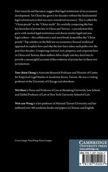 Produktbild: Private Law in China and Taiwan